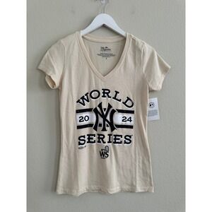 New York Yankees Majestic World Series 2024 T-Shirt Womens Small MLB Baseball